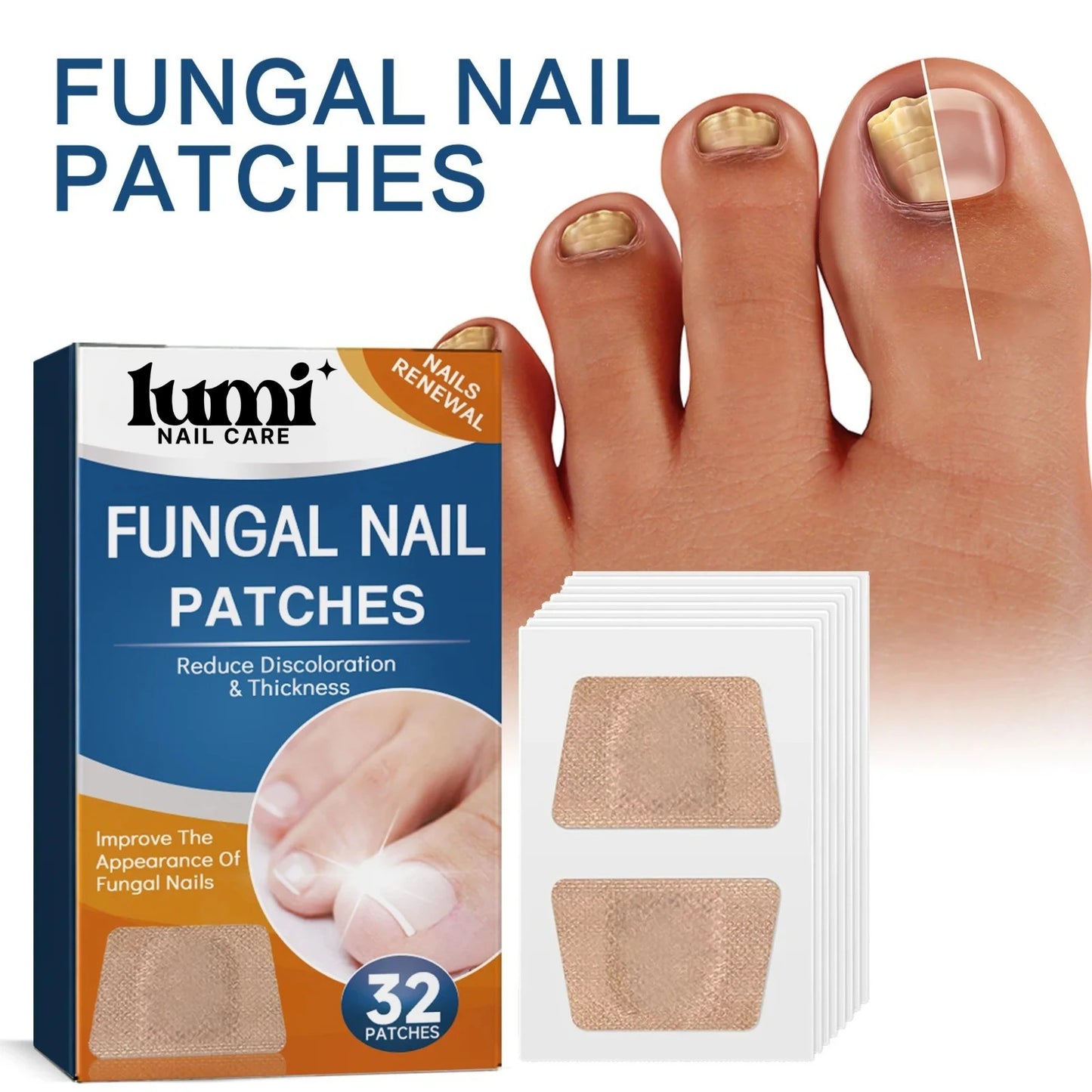 LumiNail Fungal Relief Nail Patches (36 Pack)